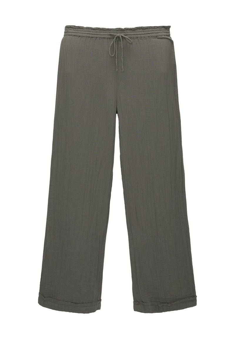 PULL&BEAR PULL&BEAR CREASED WITH FRAYED HEMS - Trousers - dark grey Black Friday Preise