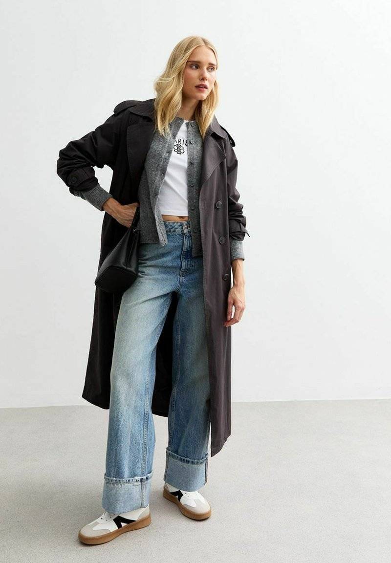 New Look New Look CREW NECK - Cardigan - grey Im Verkauf