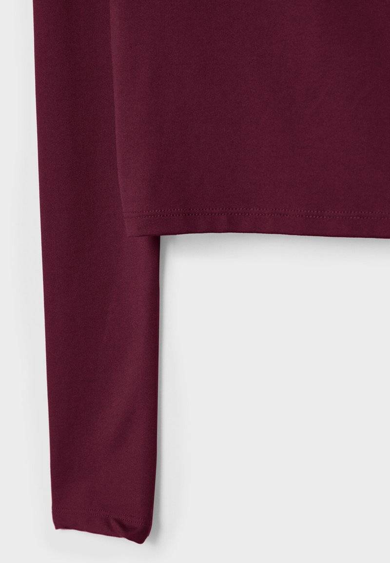 Stradivarius Stradivarius Long sleeved top - bordeaux Auslauf