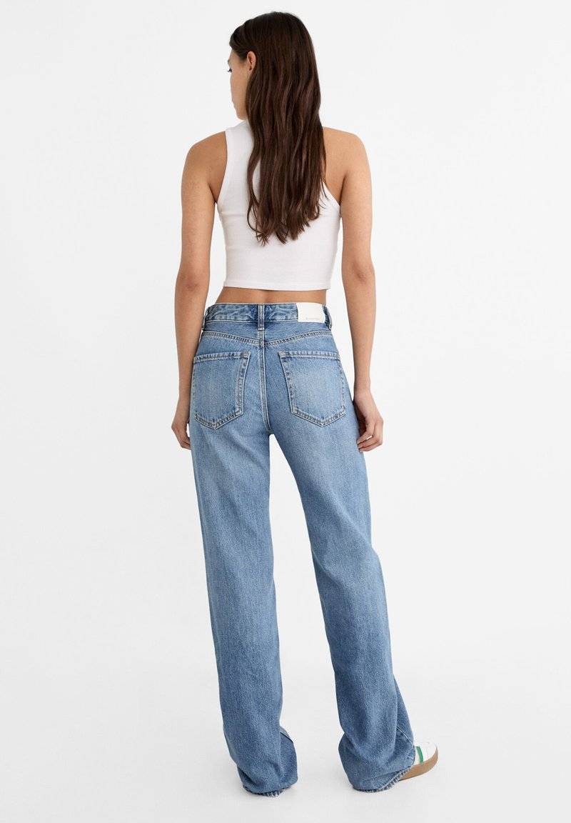 Stradivarius Stradivarius Straight leg jeans - light blue Angebote