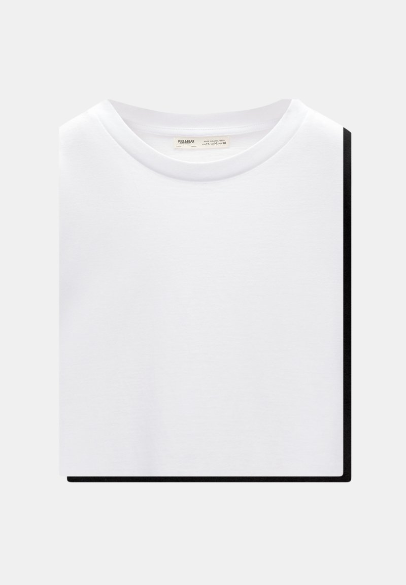 PULL&BEAR PULL&BEAR SHORT SLEEVE - PACK OF 2 - Basic T-shirt - white Schlussverkauf