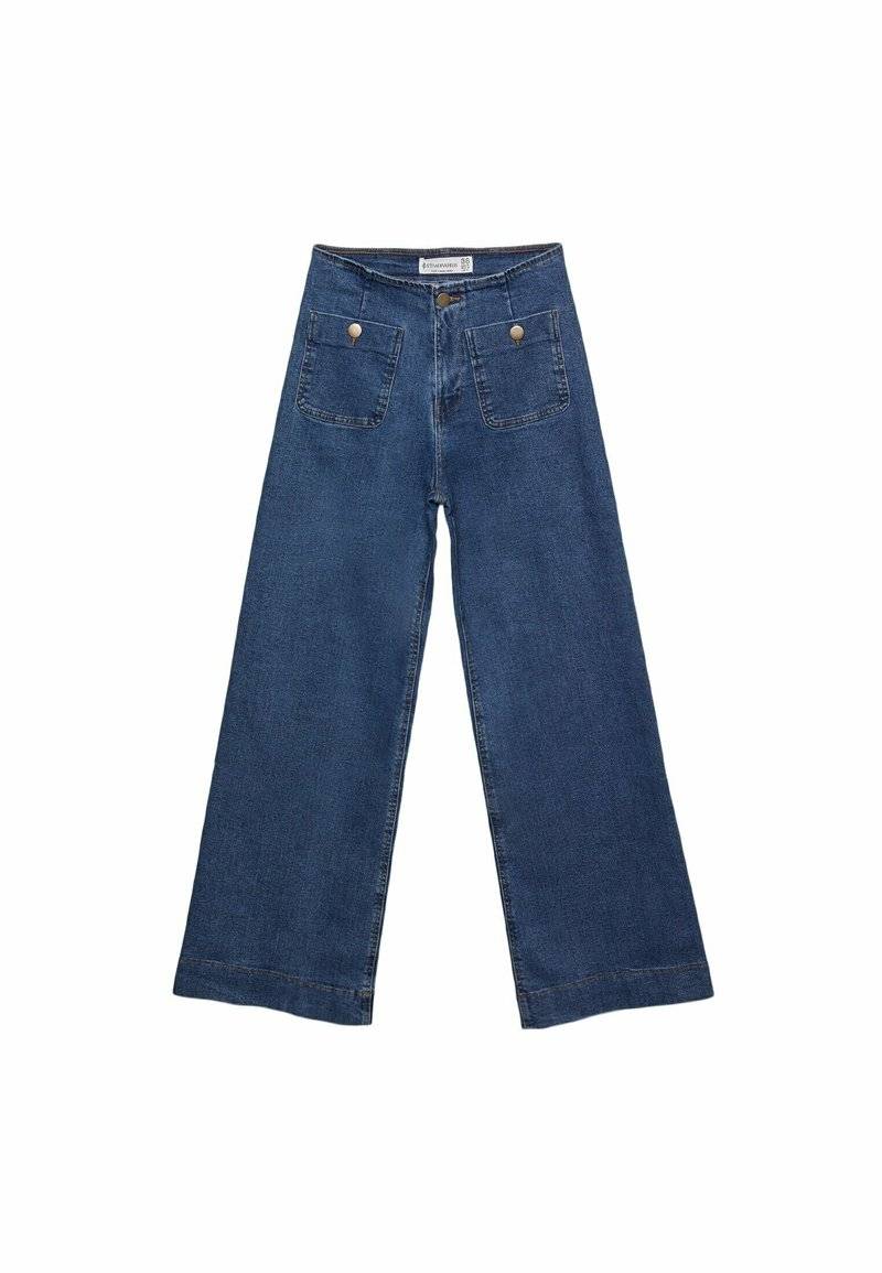 Stradivarius Stradivarius MINIMALIST WITH POCKETS - Flared Jeans - royal blue Fabrikverkauf