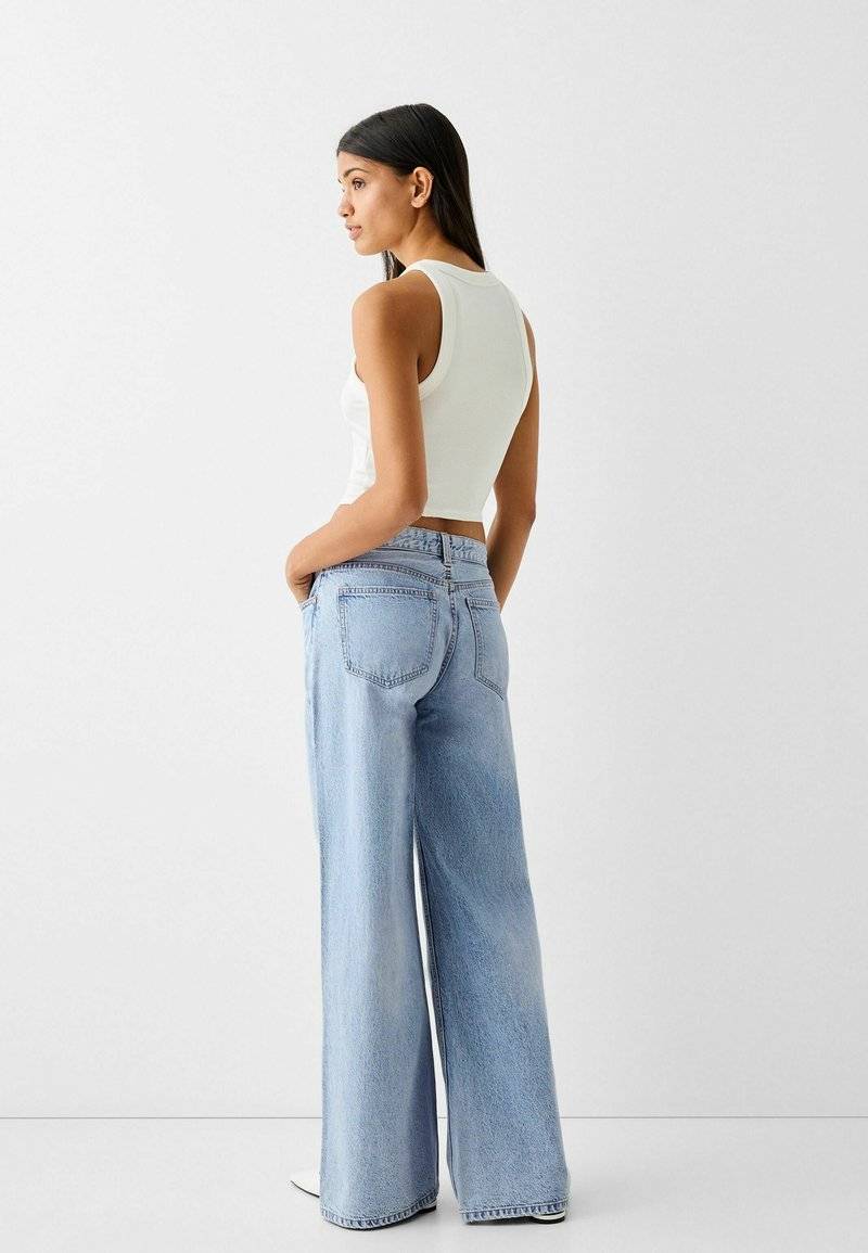 Bershka Bershka WIDE-LEG - Relaxed fit jeans Sonderangebot
