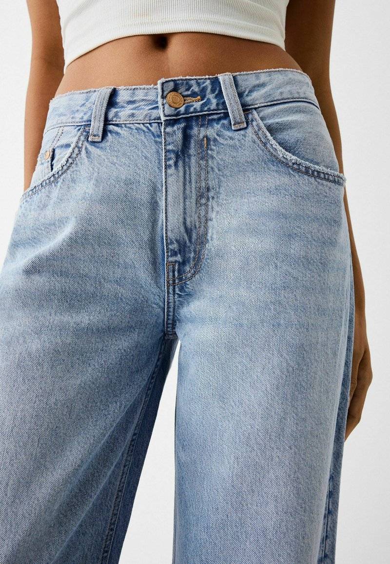 Bershka Bershka WIDE-LEG - Relaxed fit jeans Sonderangebot