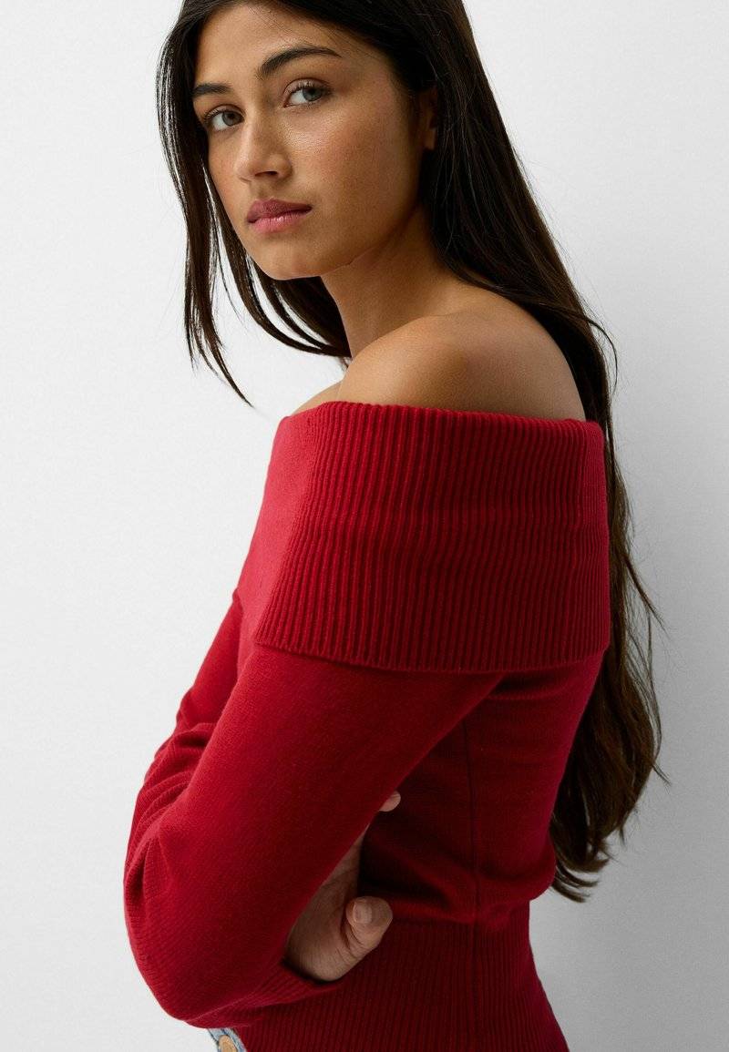 Bershka Bershka Jumper - red Flash Sale