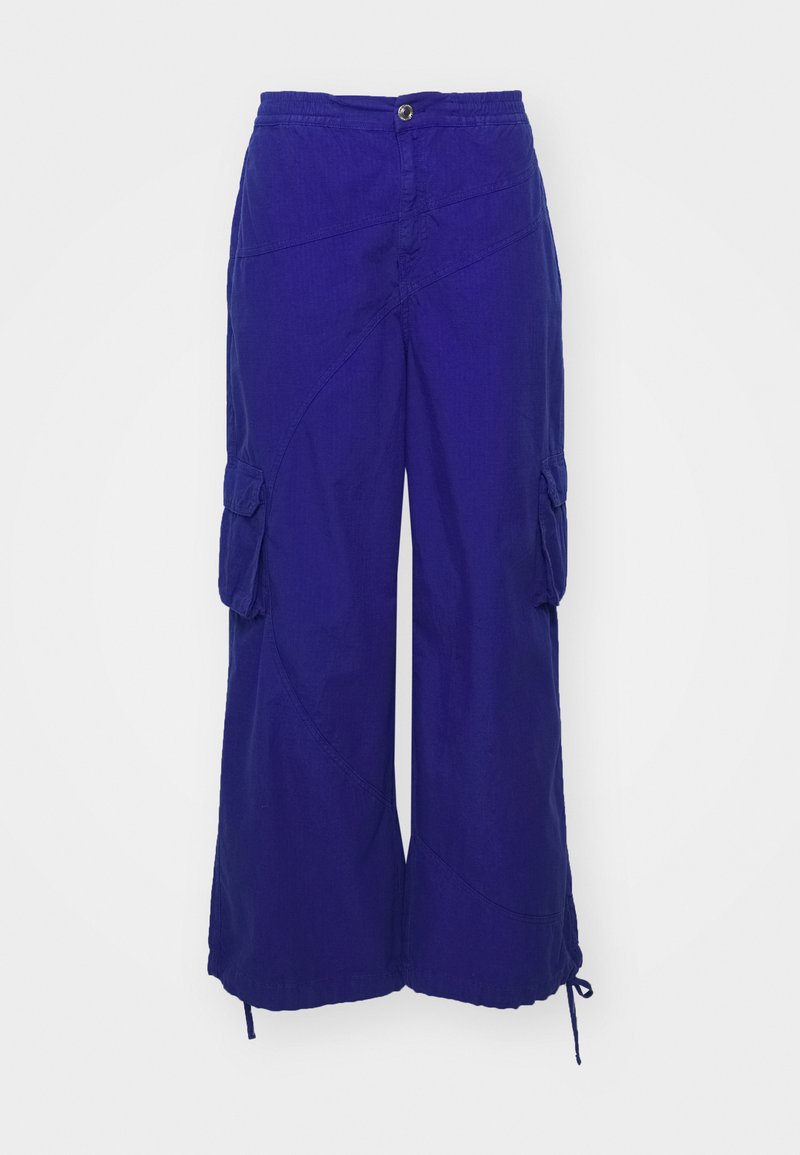 Les Benjamins Les Benjamins PANT UNISEX - Cargo trousers - blue Jubiläumsangebot