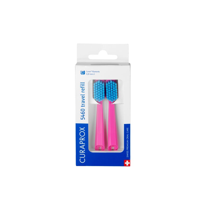 Curaprox Curaprox CS 5460 REFILL FOR TRAVEL SET - Dental care tool - pink Letzte 3 Tage