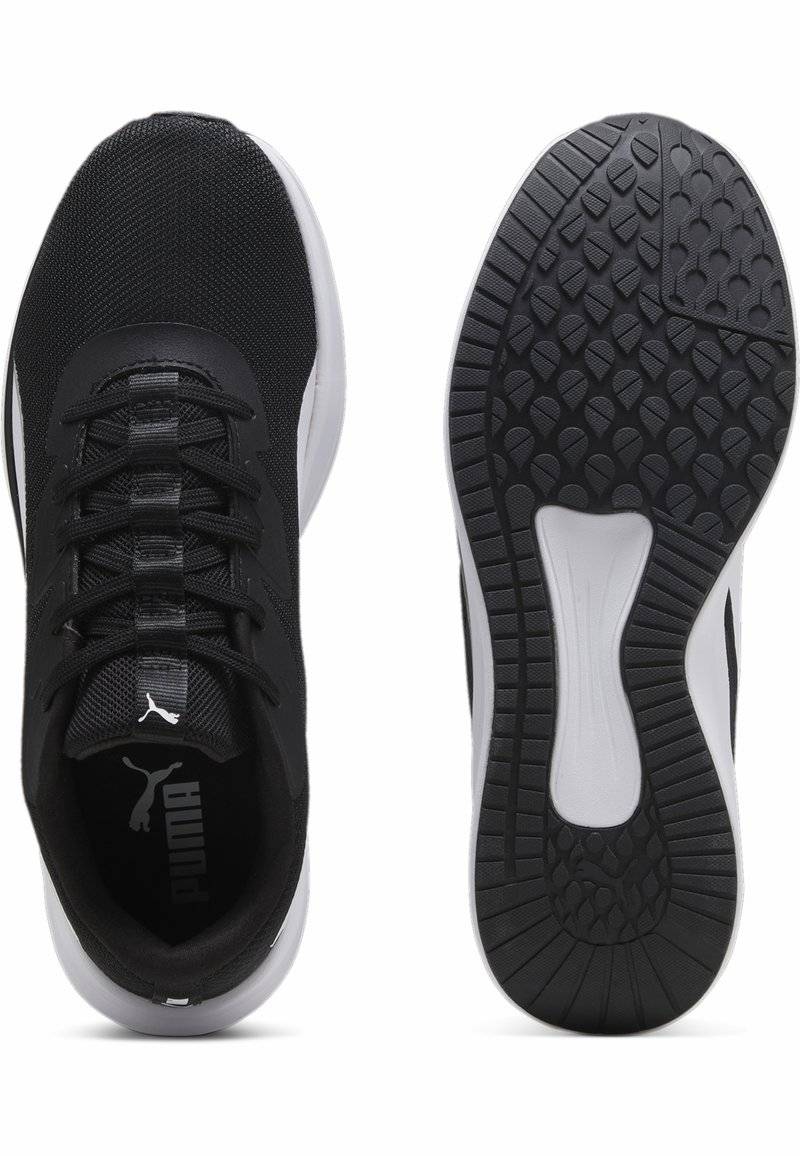 Puma Puma NIGHT RUNNER - Stability running shoes - black white Muttertagsangebot