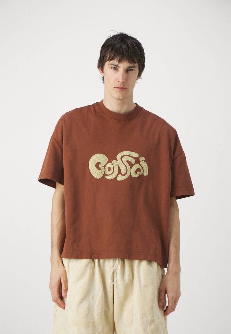 Bonsai Bonsai OVERSIZE TEE EMBRODERY GRAPHIC UNISEX - Print T-shirt - glazed ginger Nur noch ein Tag übrig