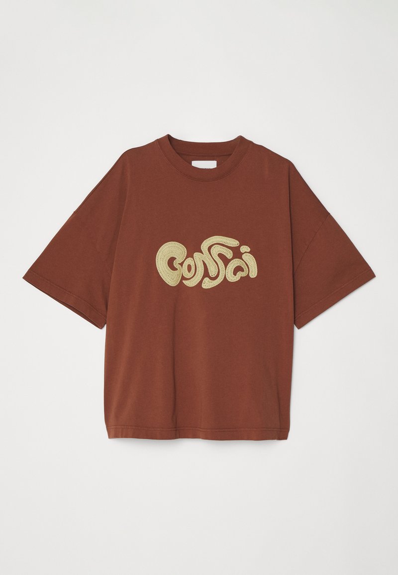 Bonsai Bonsai OVERSIZE TEE EMBRODERY GRAPHIC UNISEX - Print T-shirt - glazed ginger Nur noch ein Tag übrig