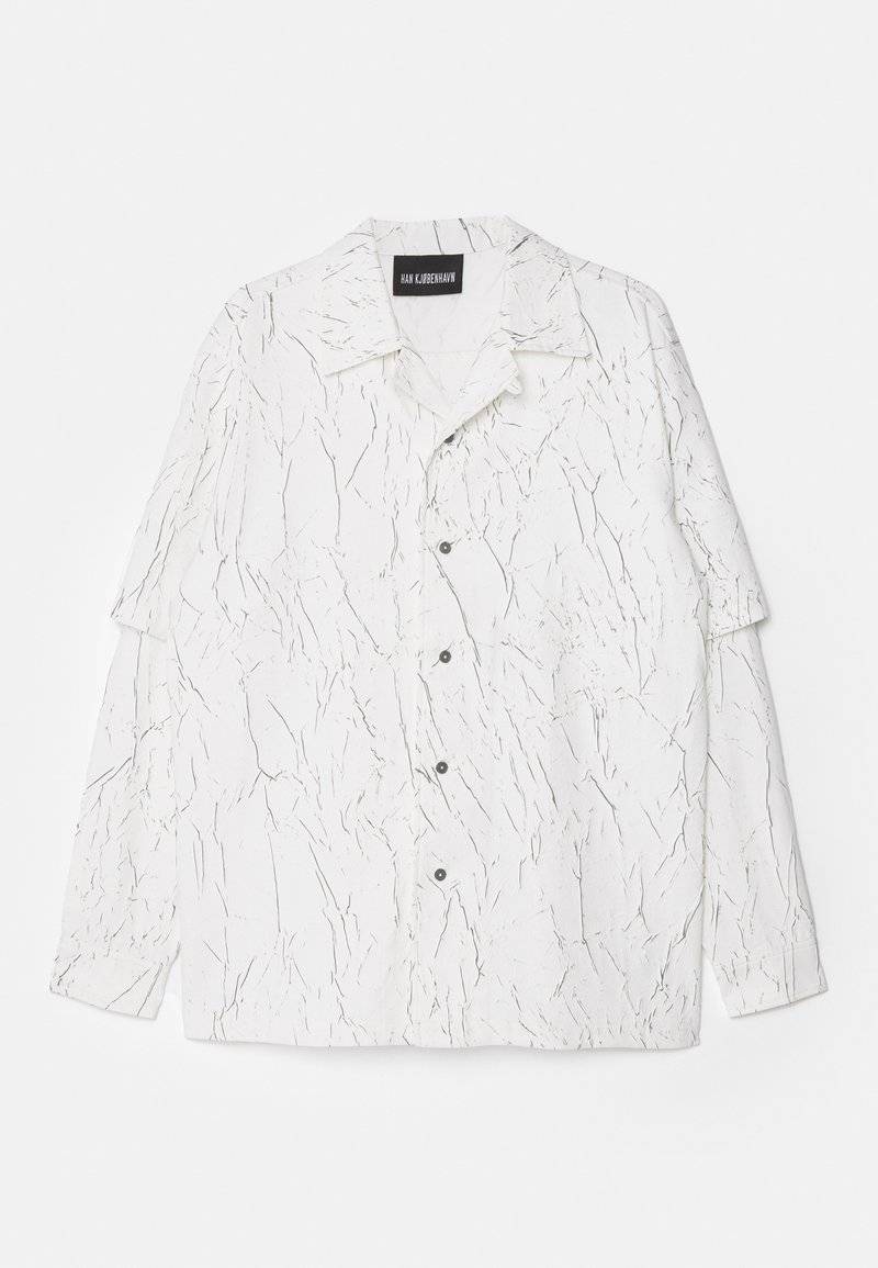 Han Kjøbenhavn Han Kjøbenhavn WRINKLE TWO LAYERED UNISEX - Shirt - white Kostenloser Versand international