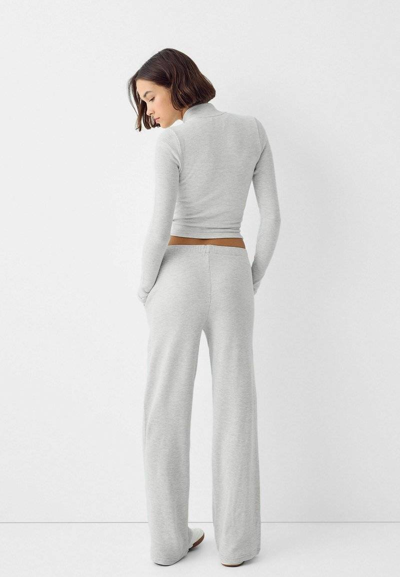 Bershka Bershka LONG SLEEVE - Cardigan - mottled grey Günstiger Verkauf