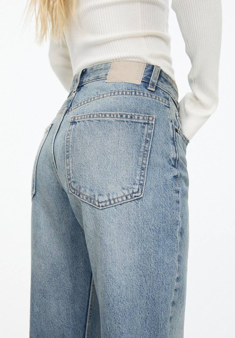 PULL&BEAR PULL&BEAR MID - Straight leg jeans - stone blue denim Blitzverkäufe