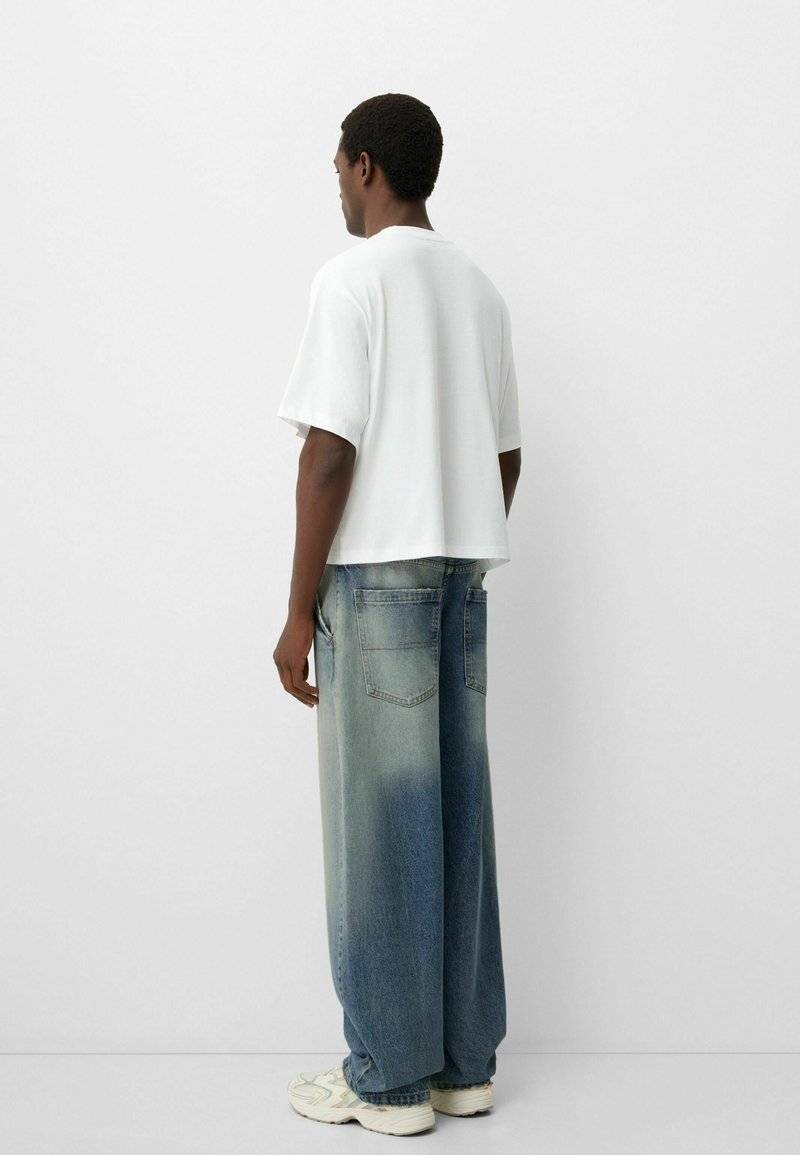 Bershka Bershka Relaxed fit jeans - blue grey Flash Sale