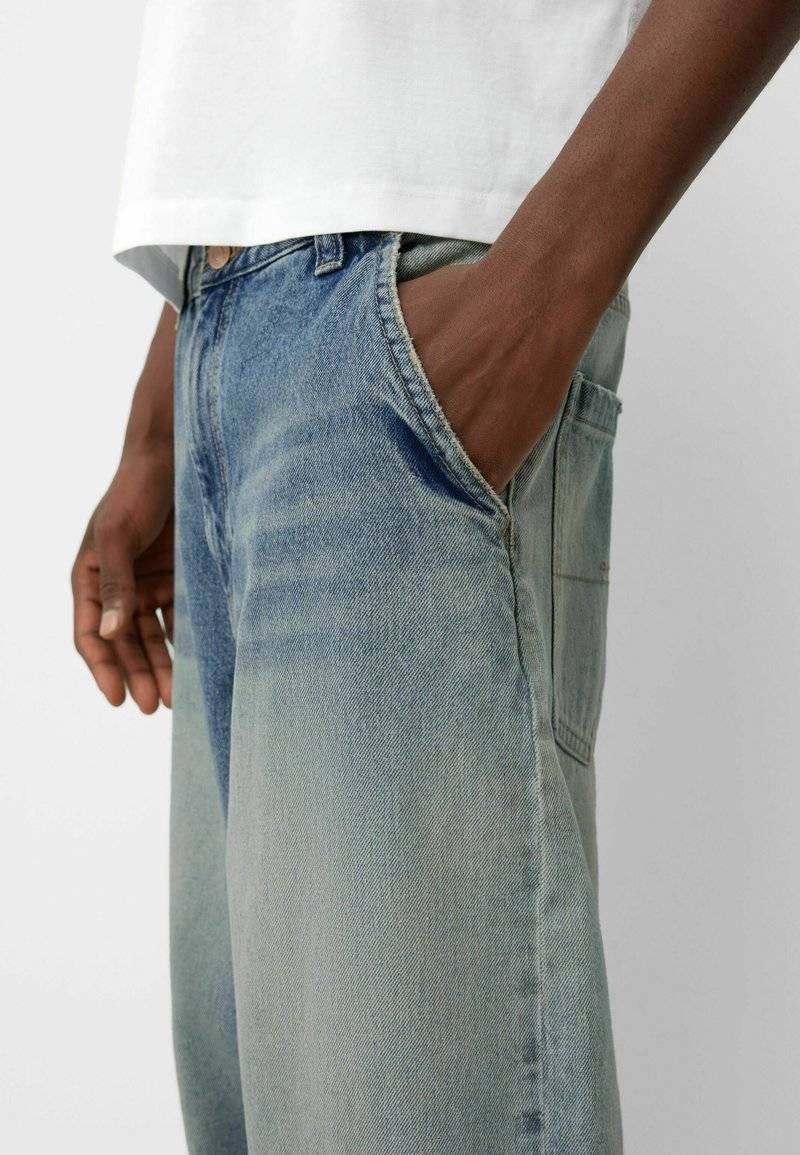 Bershka Bershka Relaxed fit jeans - blue grey Flash Sale