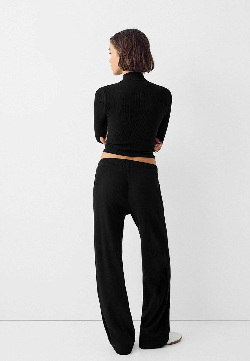 Bershka Bershka LONG SLEEVE - Cardigan - black Online Shopping