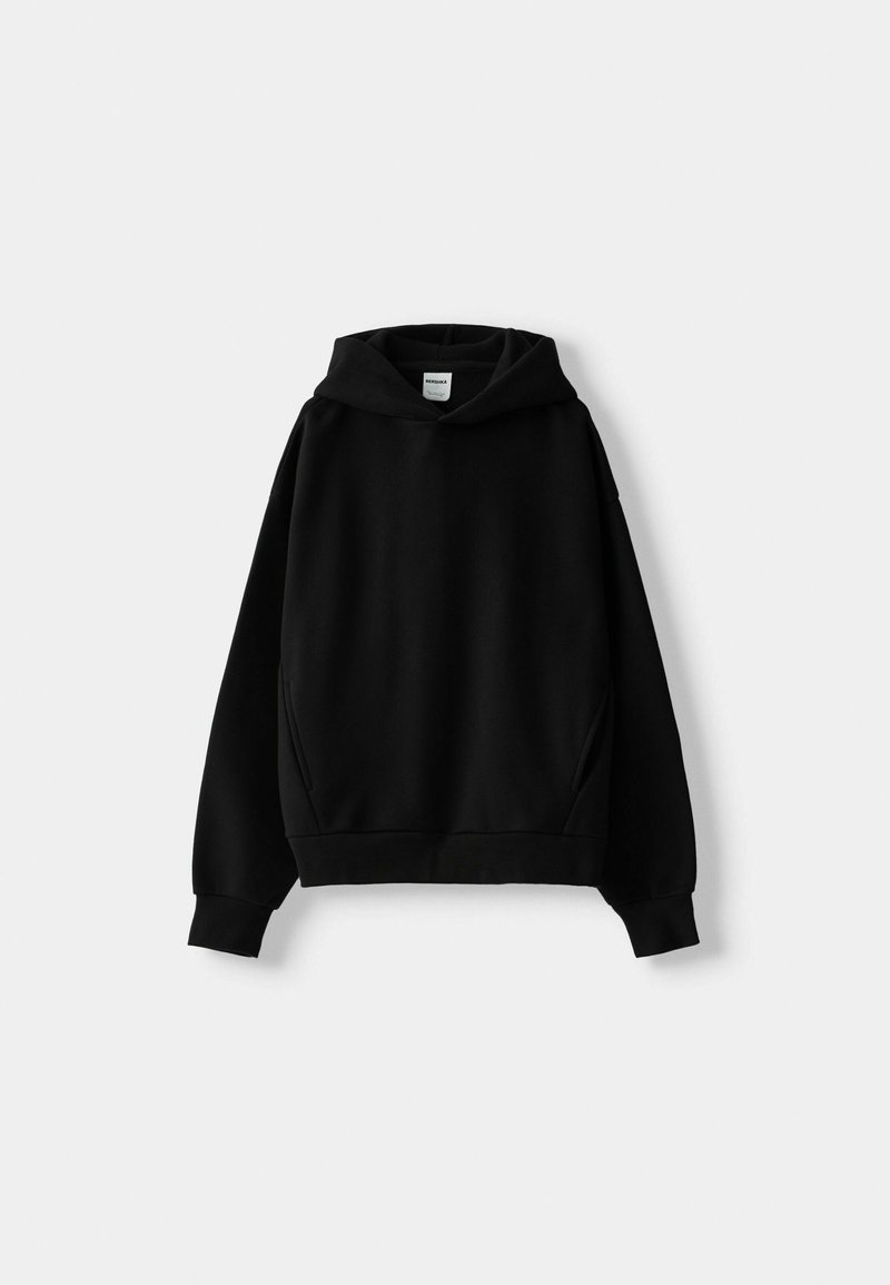 Bershka Bershka Sweatshirt - black denim 50% Rabatt für begrenzte Zeit