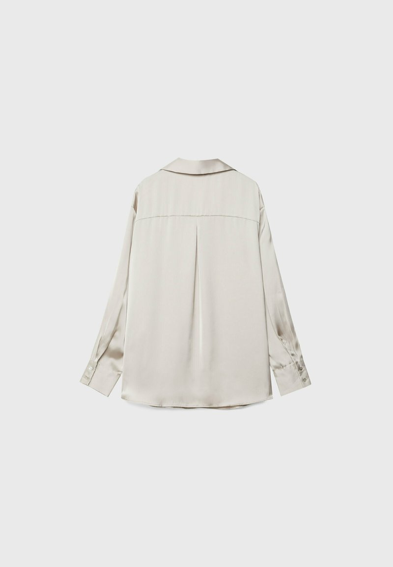 Stradivarius Stradivarius COLLARED - Button-down blouse - stone Angebote