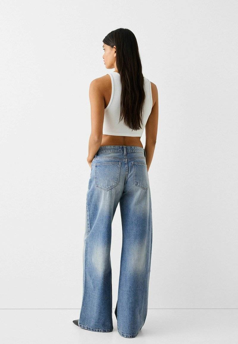 Bershka Bershka WIDE-LEG - Relaxed fit jeans Hotsell