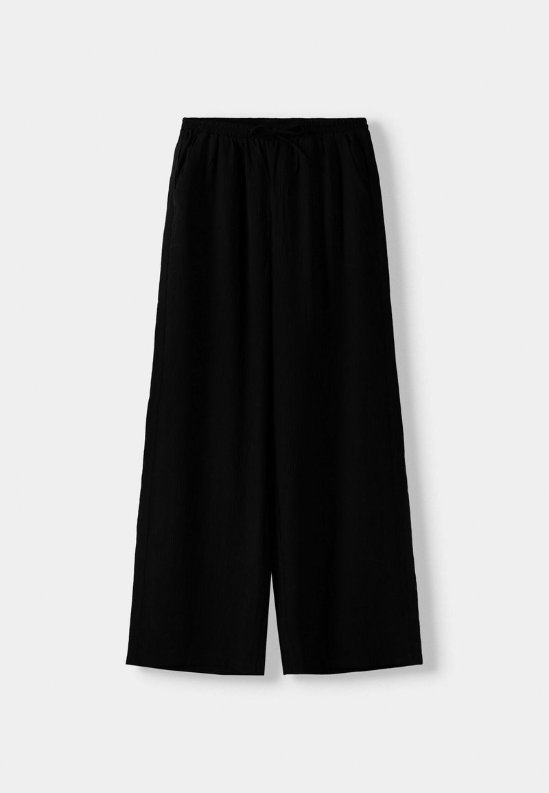 Bershka Bershka Trousers - black Günstiger Verkauf