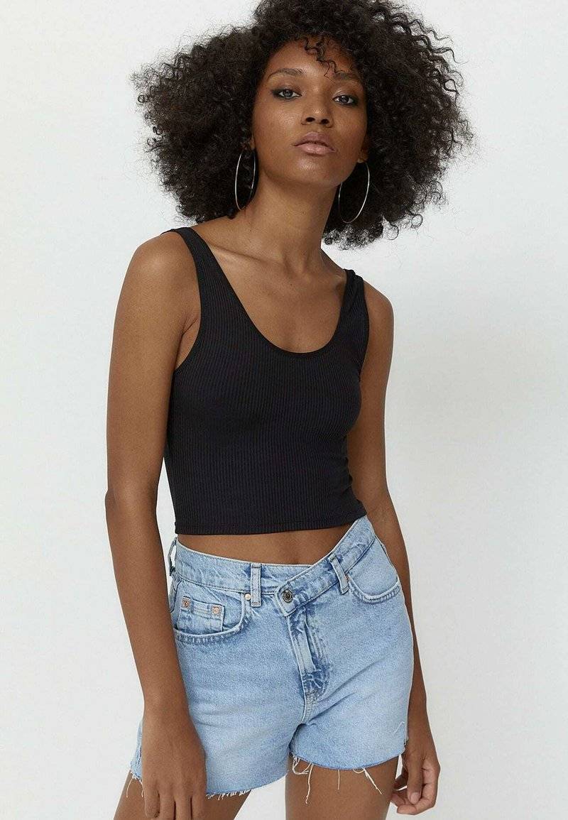 Stradivarius Stradivarius 3 PACK - Top - black Fabrikpreis