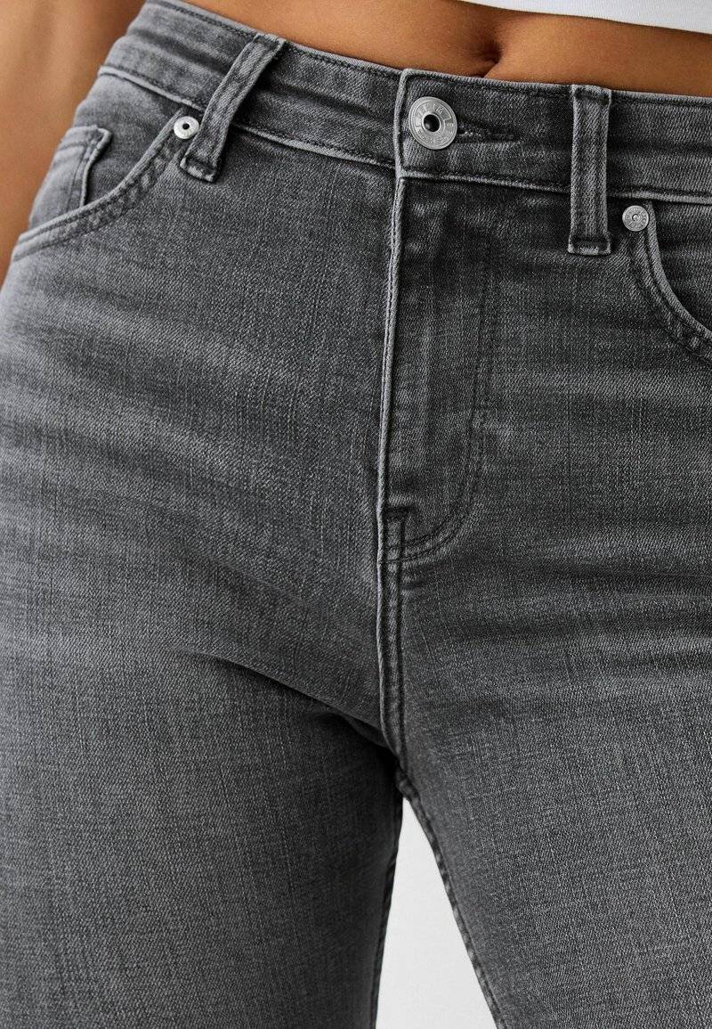 Bershka Bershka SUPER - Jeans Skinny Fit - mottled dark grey Rabatt