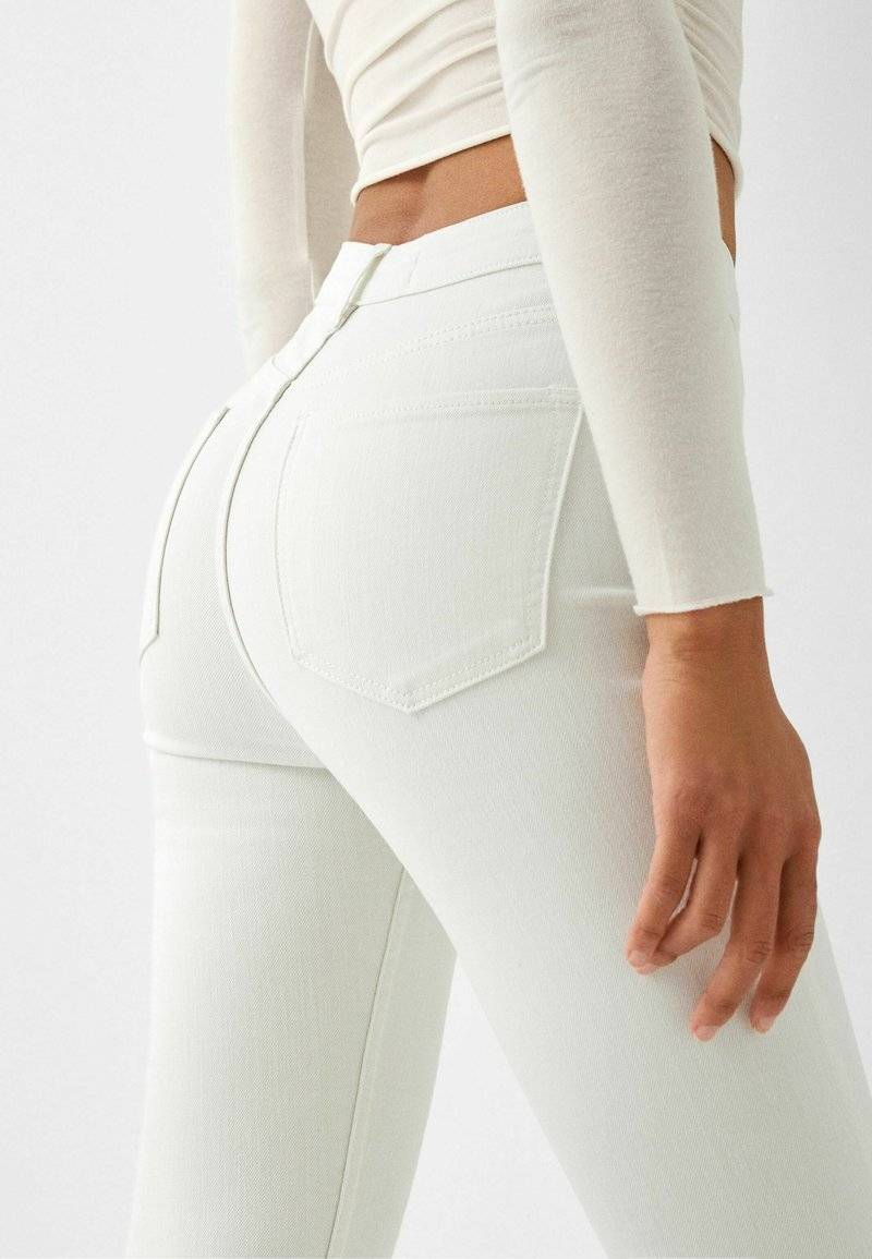 Bershka Bershka SUPER - Jeans Skinny Fit - white Flash Sale