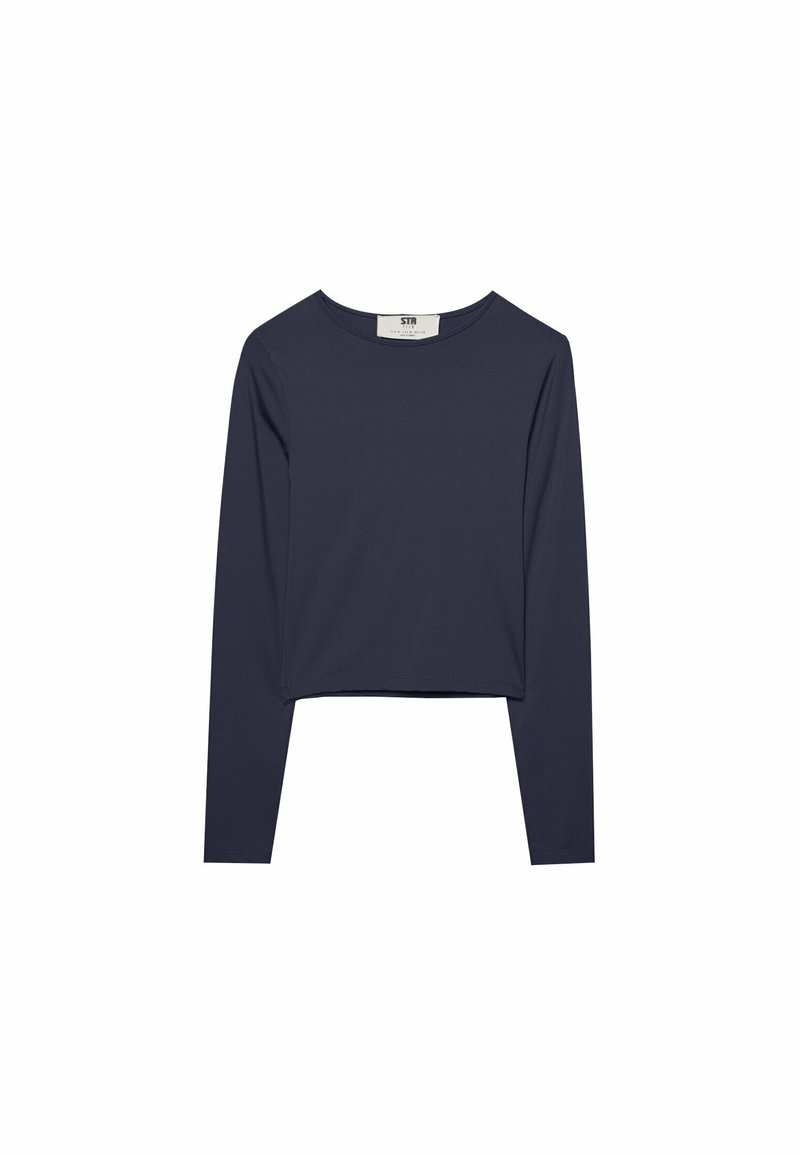 Stradivarius Stradivarius Long sleeved top - dark blue Begrenztes Angebot