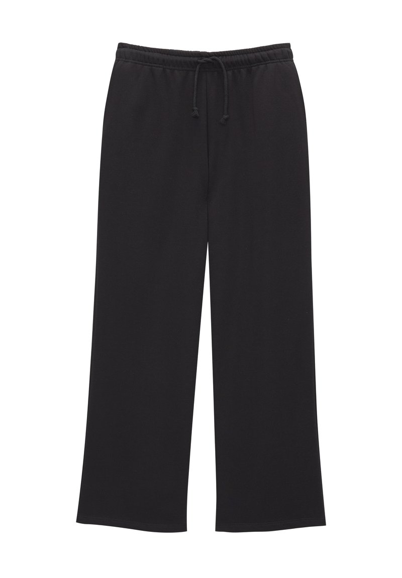 PULL&BEAR PULL&BEAR WIDE-LEG - Tracksuit bottoms - black Online Shopping