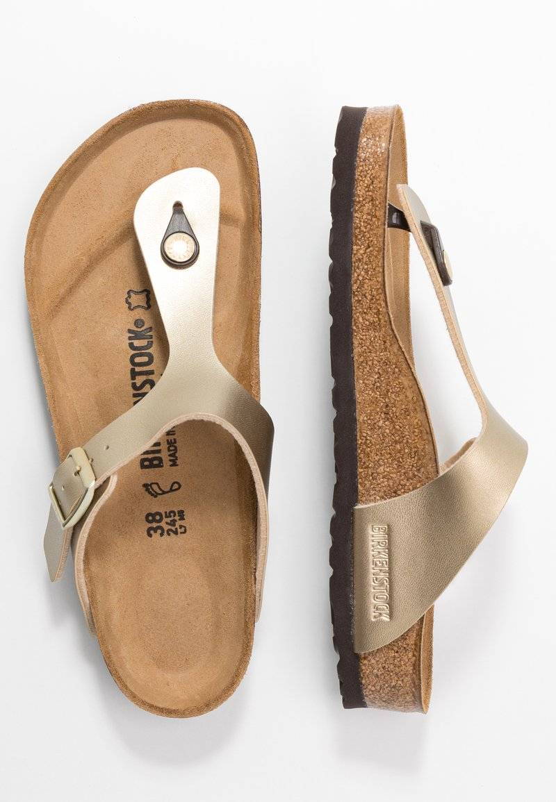 Birkenstock Birkenstock GIZEH BF REGULAR - Slippers - gold Bis zu 50% Rabatt