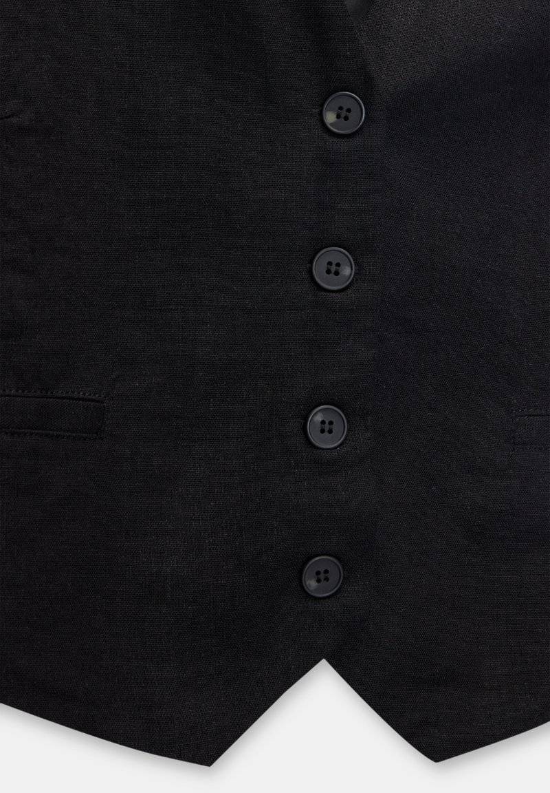 PULL&BEAR PULL&BEAR BASIC RUSTIC - Waistcoat - black Sonderangebot