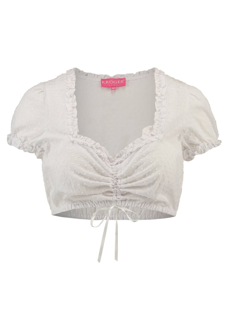 Krüger Dirndl Krüger Dirndl Blouse - weiss Rabatt