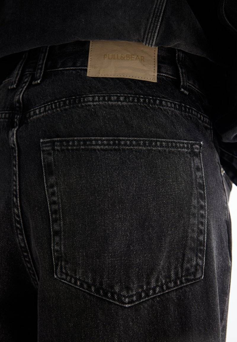 PULL&BEAR PULL&BEAR BAGGY FIT - Straight leg jeans - black Großer Ausverkauf