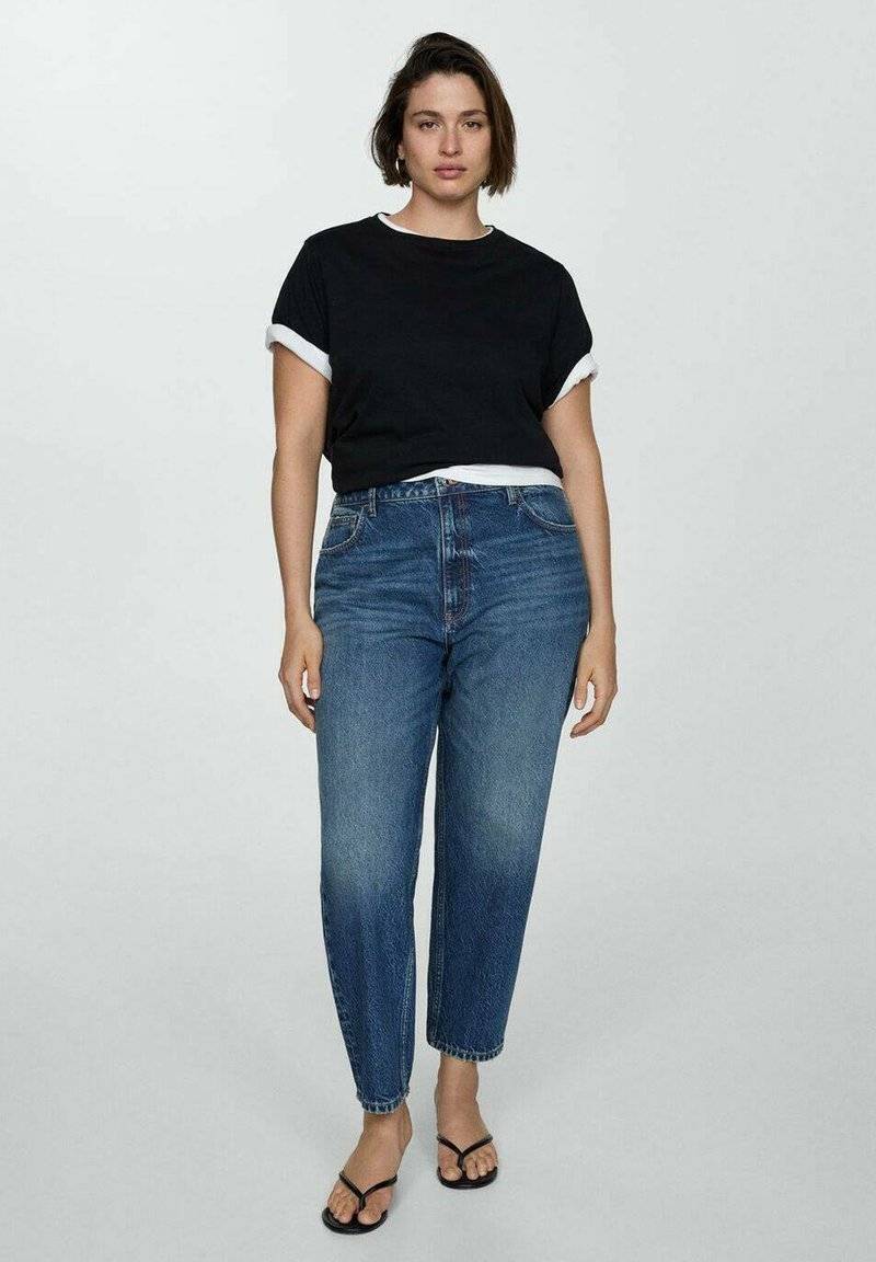 Mango Mango Relaxed fit jeans - bleu foncé Flash Sale