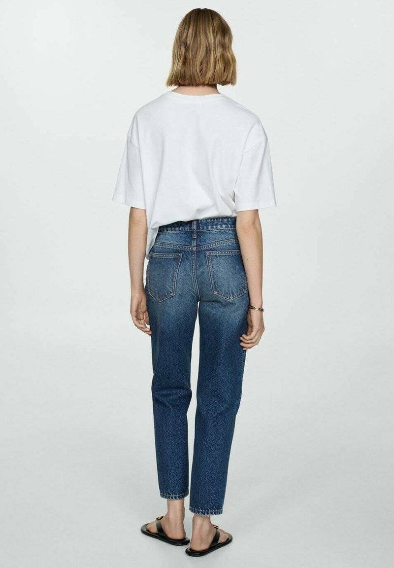 Mango Mango Relaxed fit jeans - bleu foncé Flash Sale