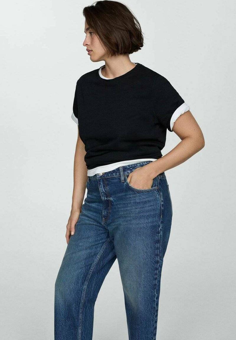 Mango Mango Relaxed fit jeans - bleu foncé Flash Sale