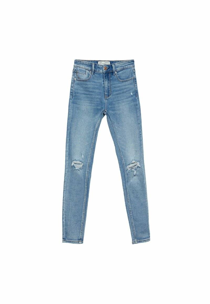 Stradivarius Stradivarius Jeans Skinny Fit - neon blue Saisonschlussverkauf