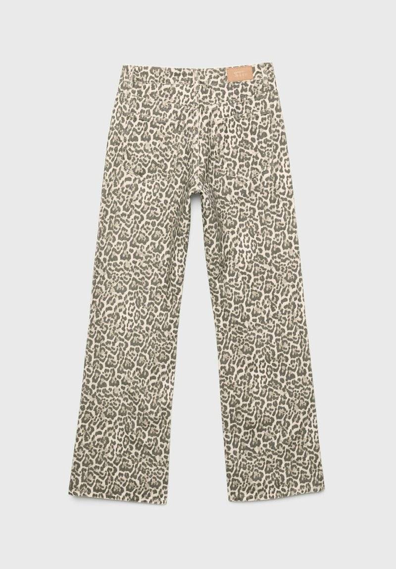 Stradivarius Stradivarius PRINTED - Straight leg jeans - camel Cyber Monday