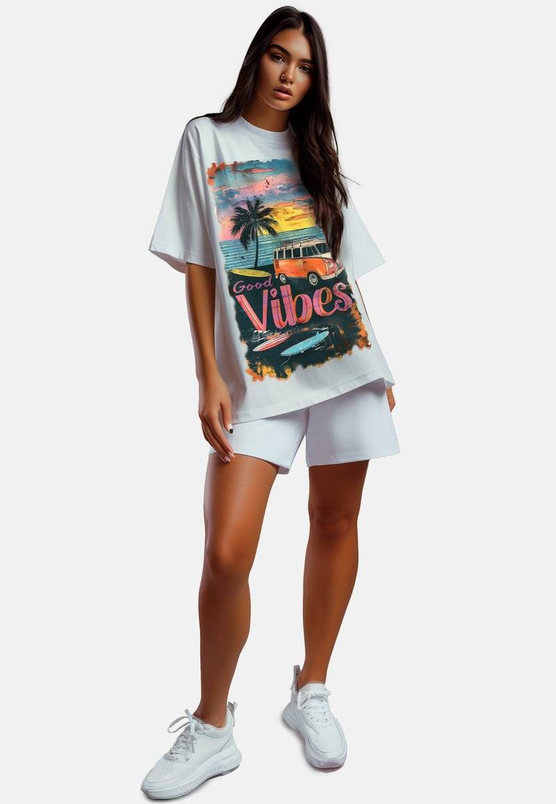 Reichstadt Reichstadt 24RSW057 SURFSIDE-VIBES - Print T-shirt - surfside vibes Osterangebot