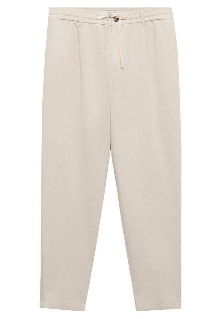 Mango Mango ROMELINO - Trousers - ecru Zeitlich begrenztes Angebot