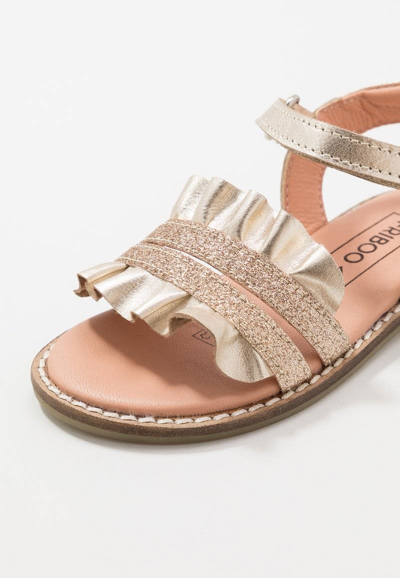 Friboo Friboo LEATHER - Sandals - gold Fabrik Onlineshop