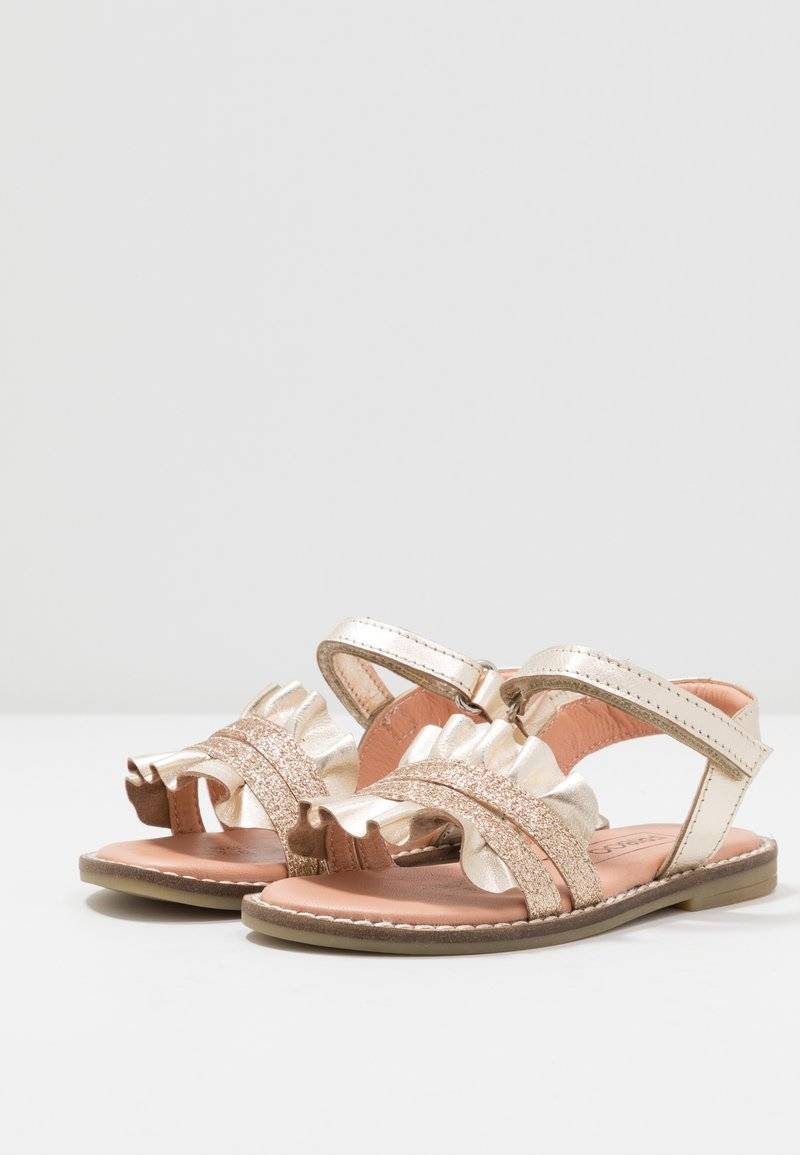 Friboo Friboo LEATHER - Sandals - gold Fabrik Onlineshop