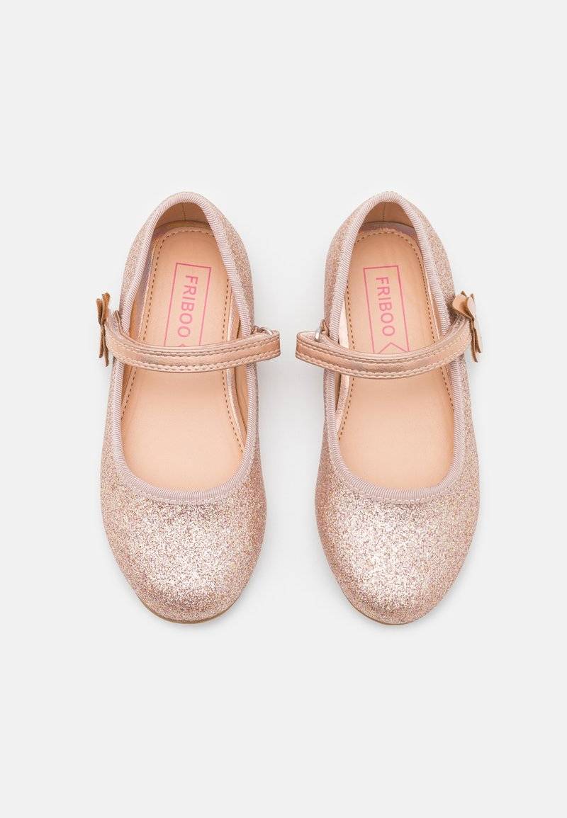 Friboo Friboo Ankle strap ballet pumps - rose gold Preisnachlass