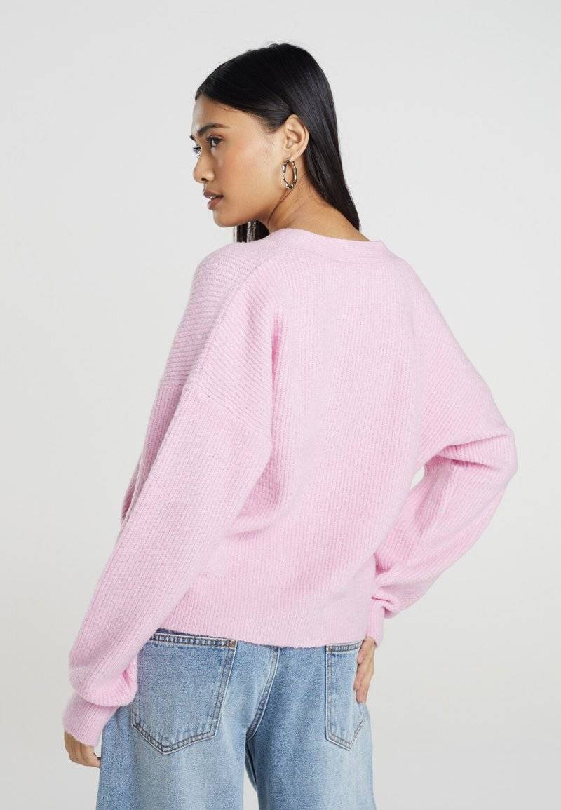Brave Soul Brave Soul LKC-230DAFFIE - Cardigan - pink Nur noch ein Tag übrig