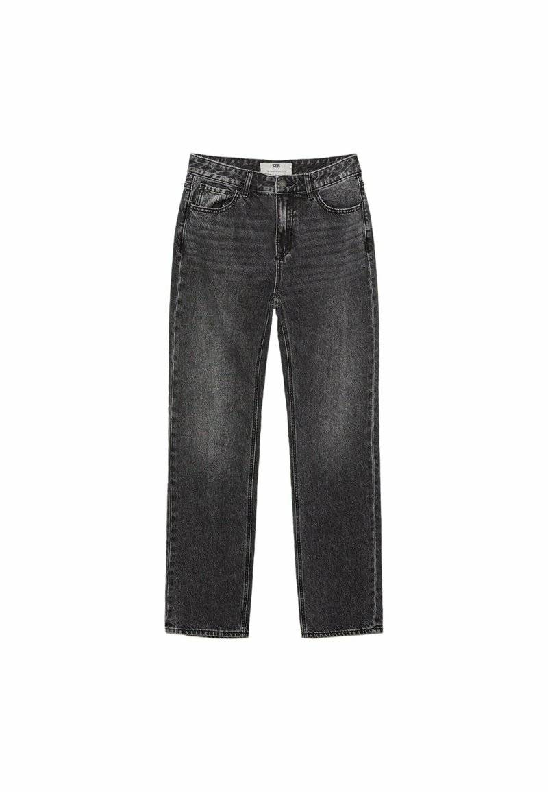 Stradivarius Stradivarius Straight leg jeans - dark grey Kostenloser Versand international