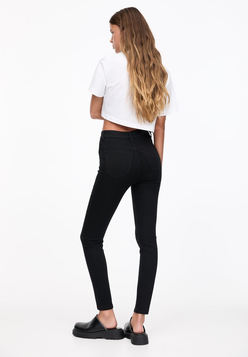 PULL&BEAR PULL&BEAR HIGH WAIST - Jeans Skinny Fit - black Speichern exportieren