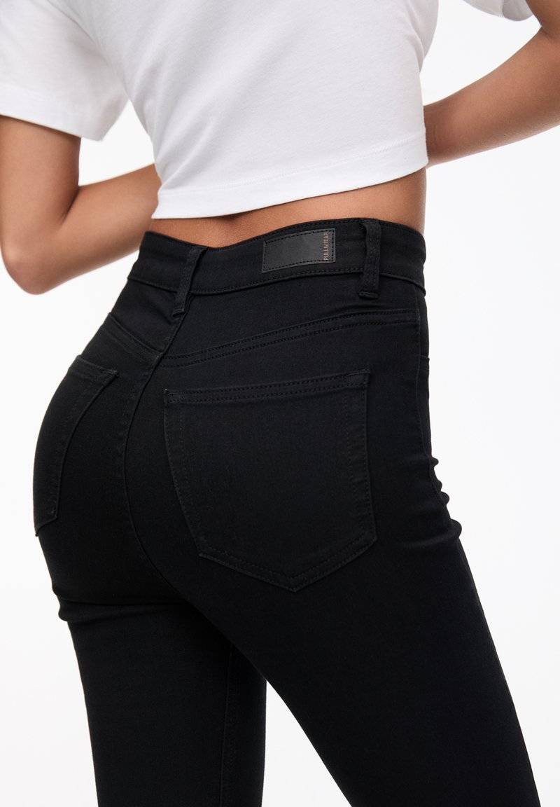 PULL&BEAR PULL&BEAR HIGH WAIST - Jeans Skinny Fit - black Speichern exportieren