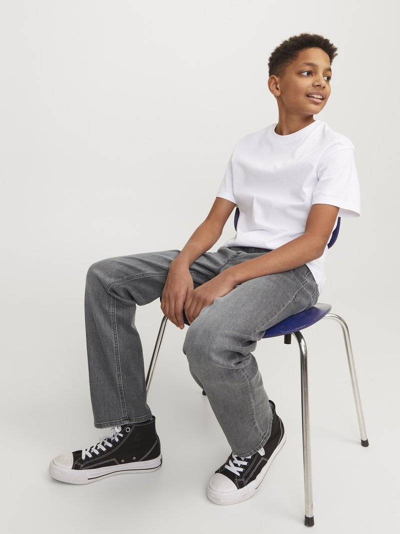 Jack & Jones Junior Jack & Jones Junior JJICLARK JJORIG - Straight leg jeans - grey denim Im Verkauf