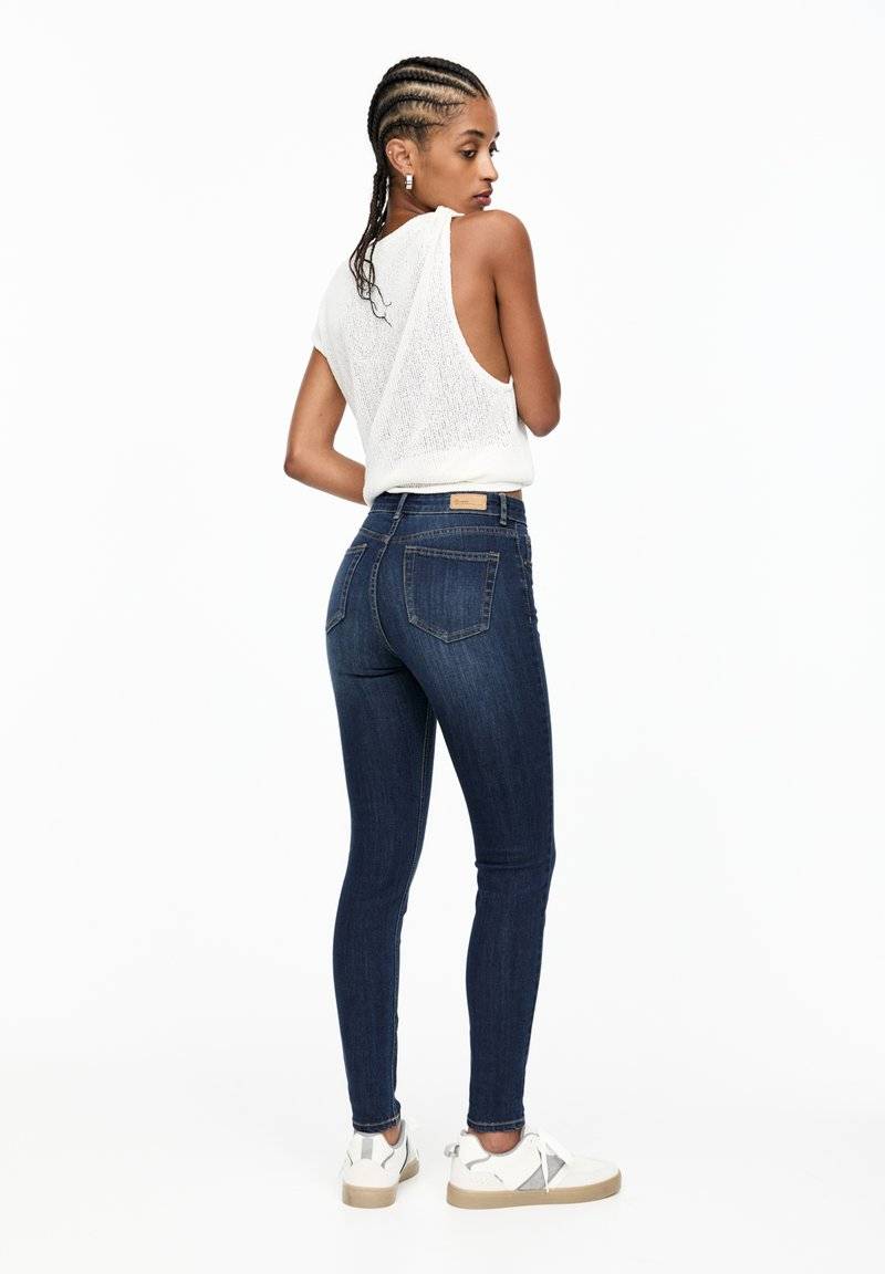 PULL&BEAR PULL&BEAR MID-RISE - Jeans Skinny Fit - dark blue Angebote