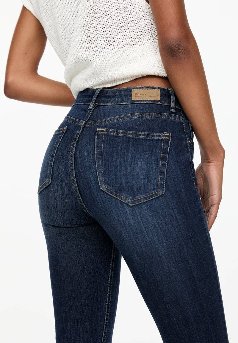 PULL&BEAR PULL&BEAR MID-RISE - Jeans Skinny Fit - dark blue Angebote